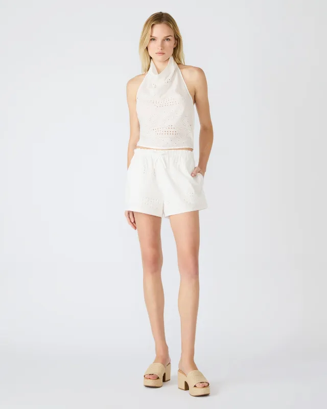 LOU SHORT BIRCH WHITE made by Steve Madden