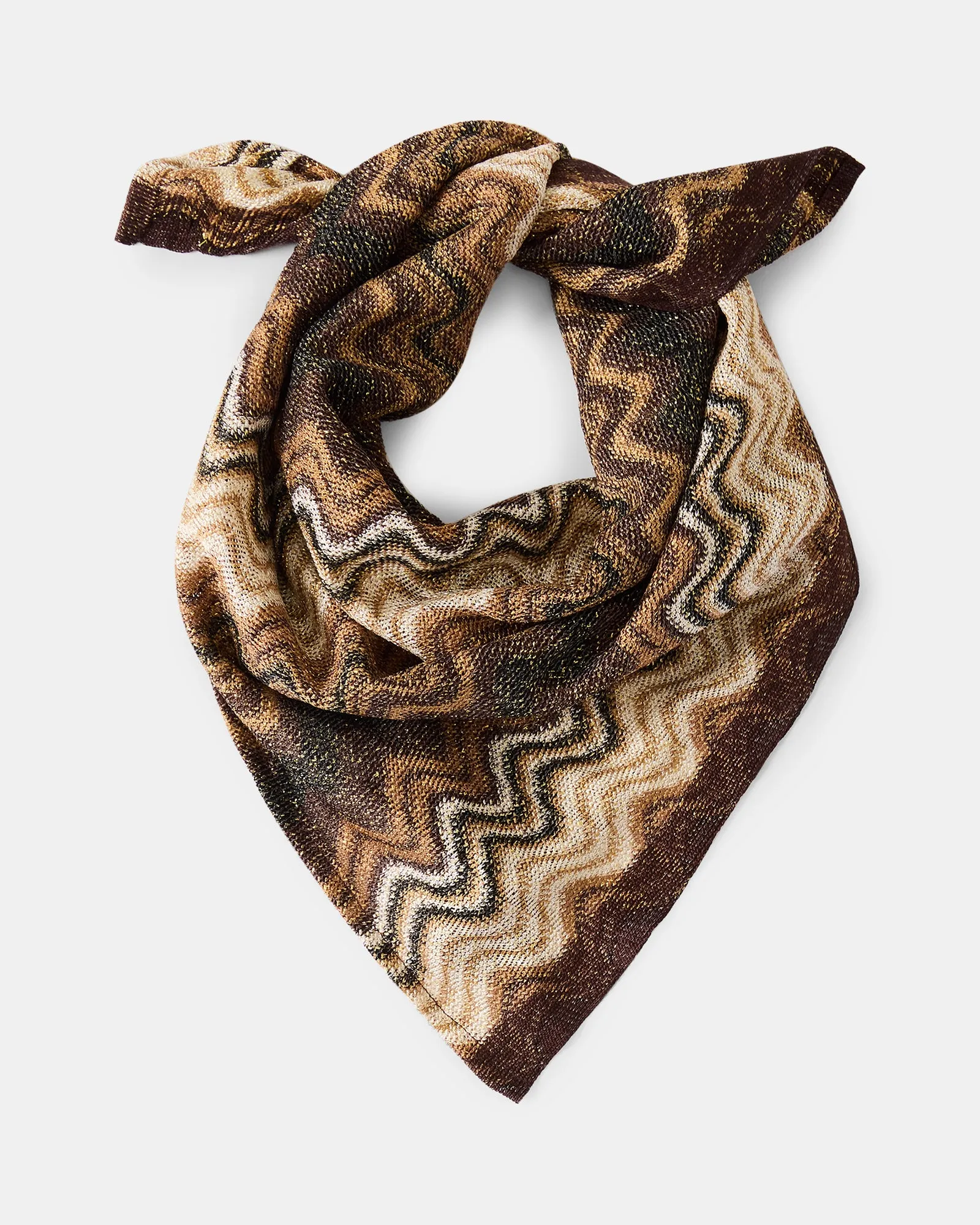 WAVY SHIMMER SQUARE SCARF NEUTRAL sold by Steve Madden