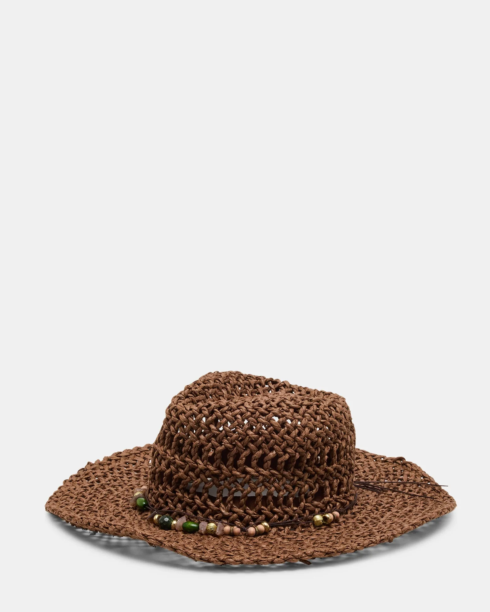 LEI BEADED TRIM WESTERN HAT CHOCOLATE sold by Steve Madden product image thumbnail 2