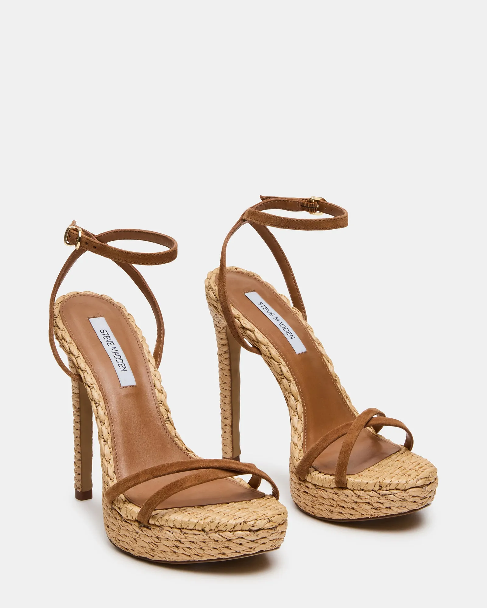 JUNI CHESTNUT SUEDE RAFFIA sold by Steve Madden product image thumbnail 2