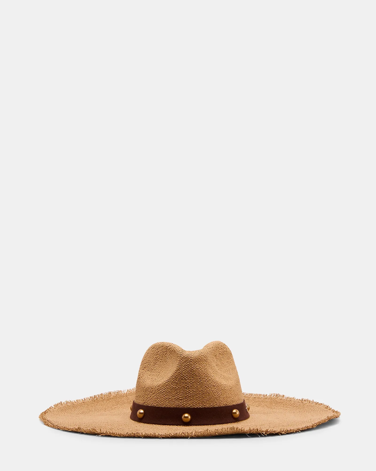 BOHO GLAM STUDS STRAW HAT TAN sold by Steve Madden