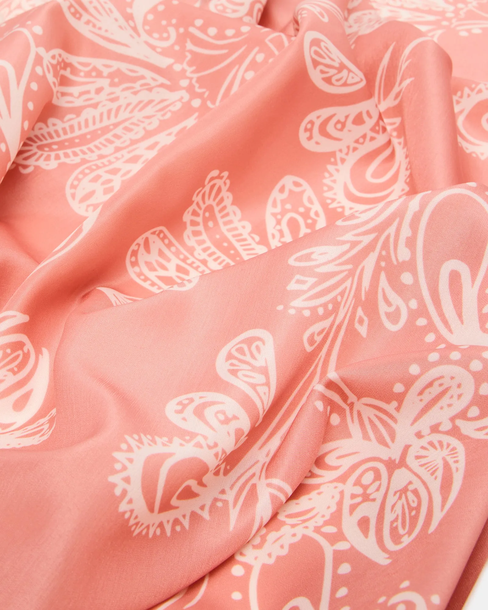 PAISLEY SATIN SCARF TERRACOTTA sold by Steve Madden product image thumbnail 3