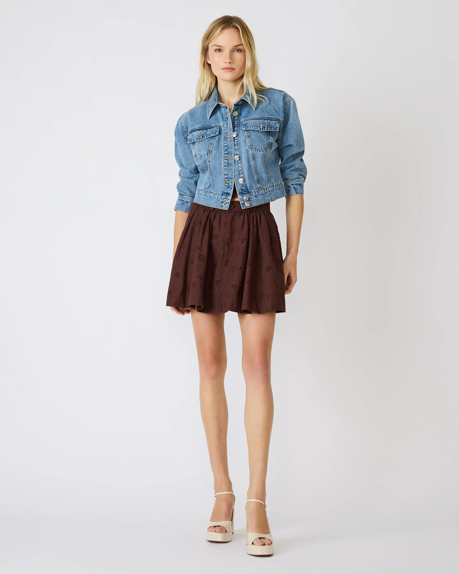 VANNY SKIRT WALNUT sold by Steve Madden