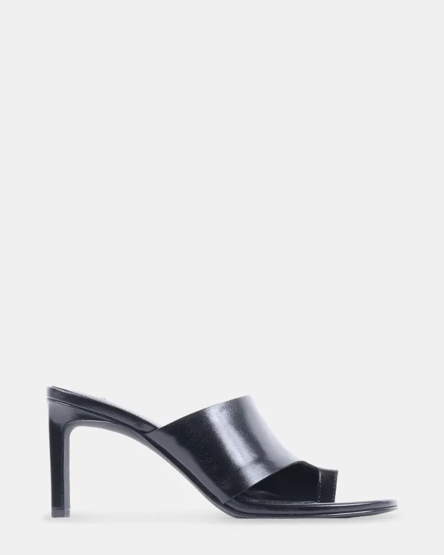 VALENTIN BLACK LEATHER made by Steve Madden
