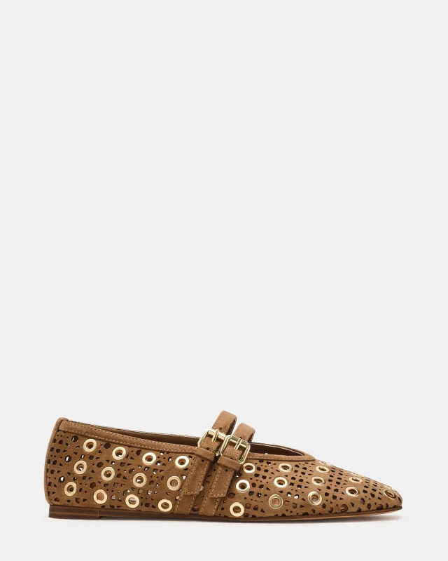 LYDIA PERFORATED TAUPE sold by Steve Madden