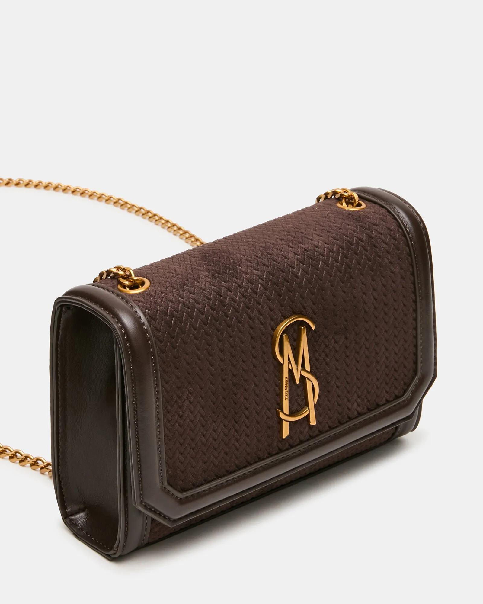 LARISA WOVEN BAG CHOCOLATE sold by Steve Madden product image thumbnail 3
