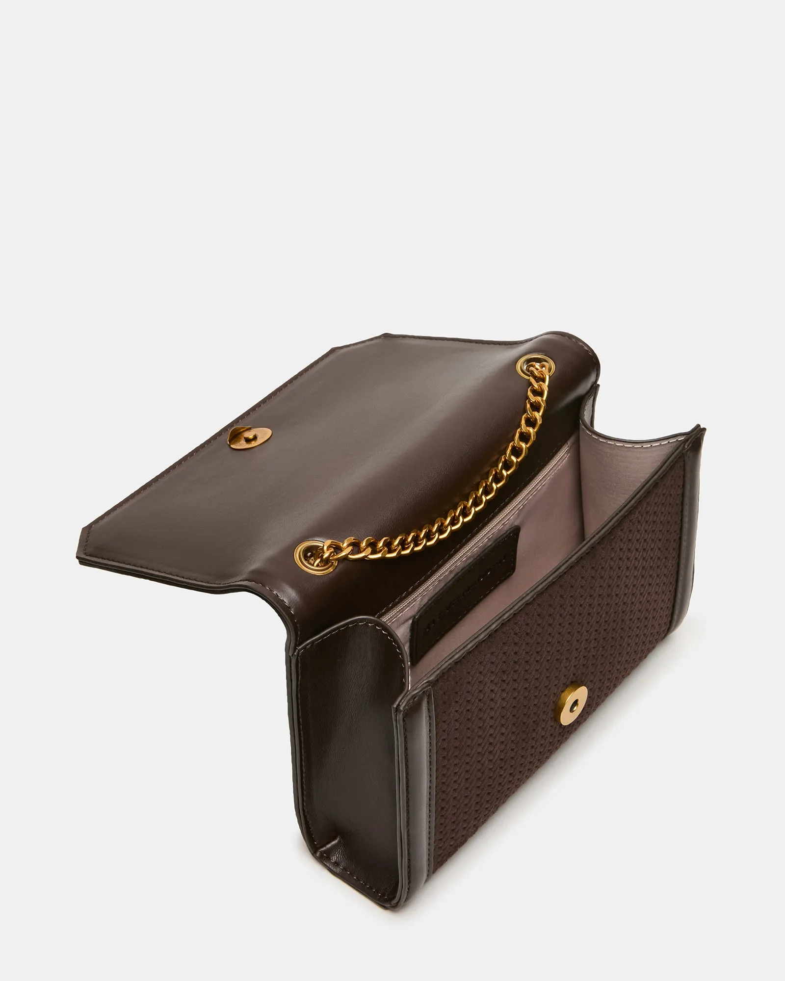LARISA WOVEN BAG CHOCOLATE sold by Steve Madden product image thumbnail 4