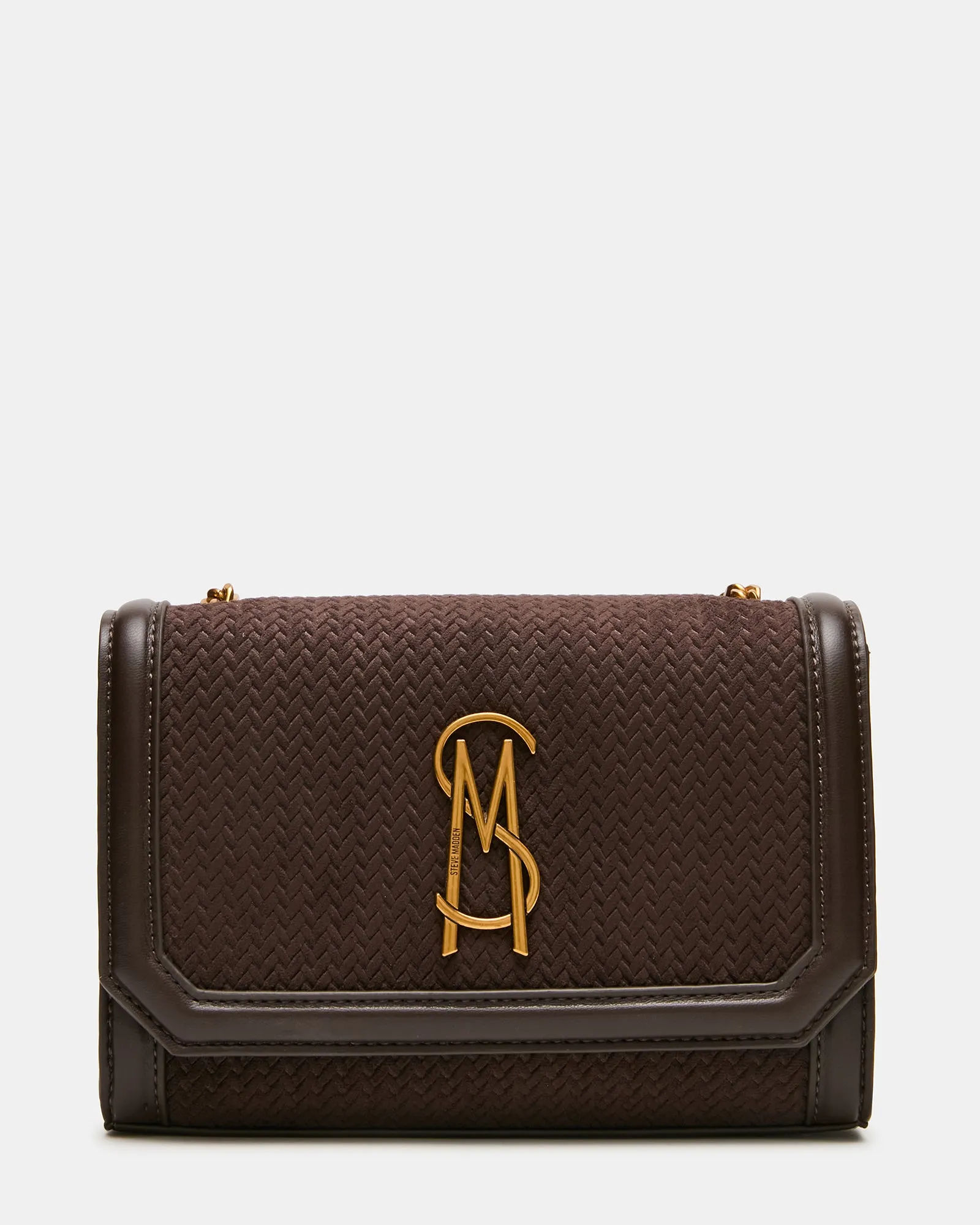 LARISA WOVEN BAG CHOCOLATE sold by Steve Madden