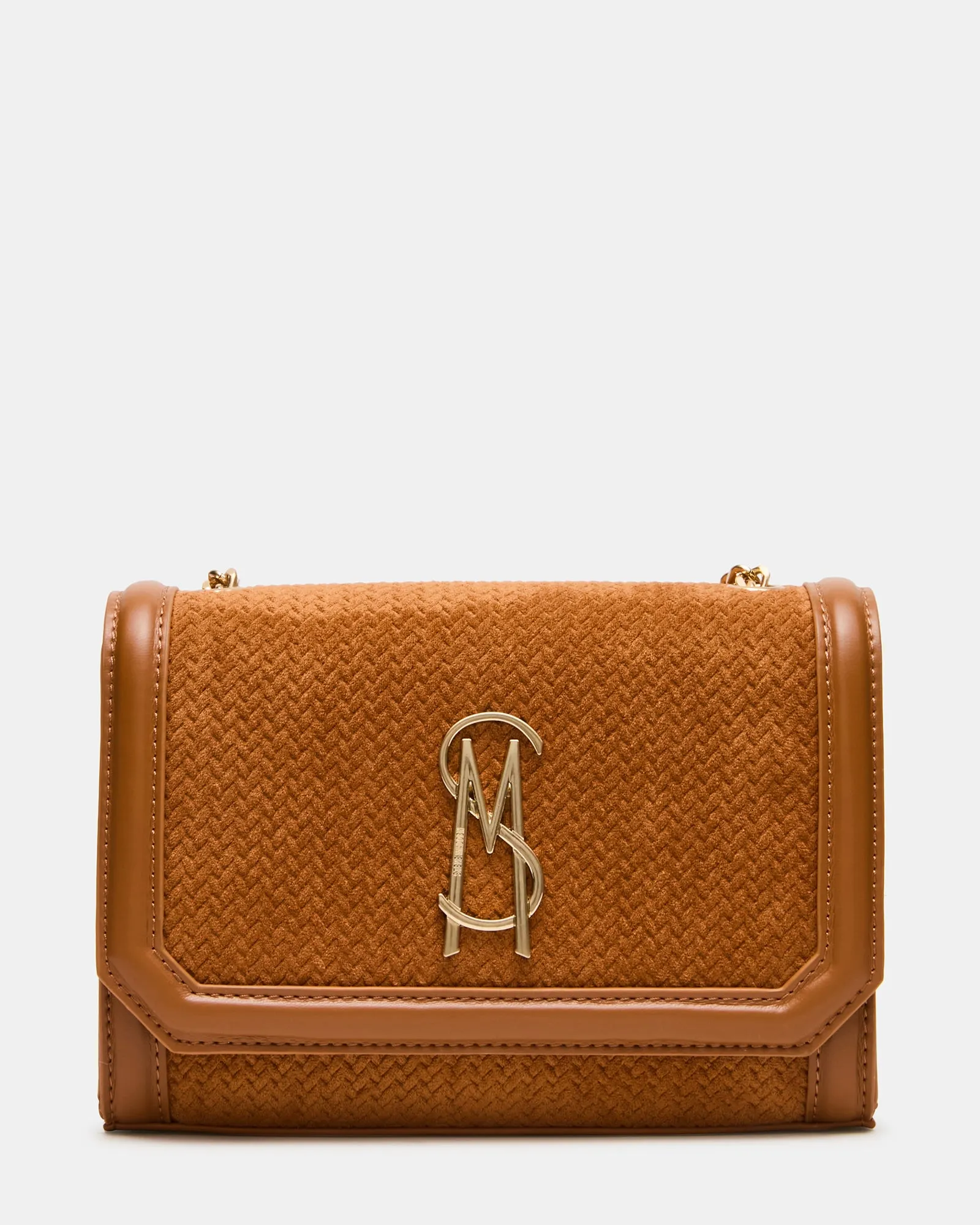 LARISA WOVEN BAG TOBACCO sold by Steve Madden