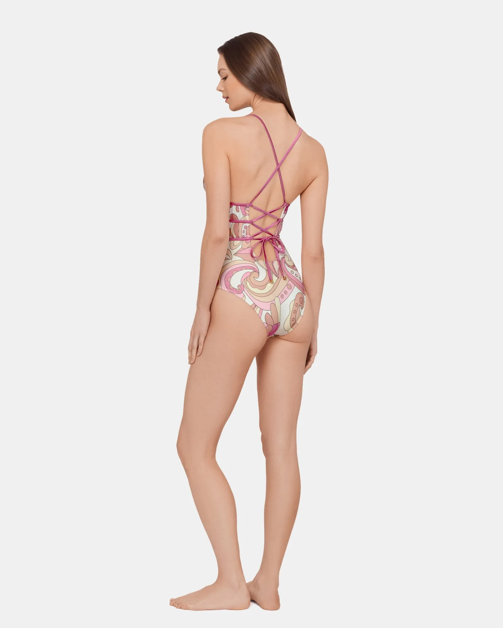 CUTOUT WRAP ONE PIECE LIGHT ORCHID sold by Steve Madden product image thumbnail 2