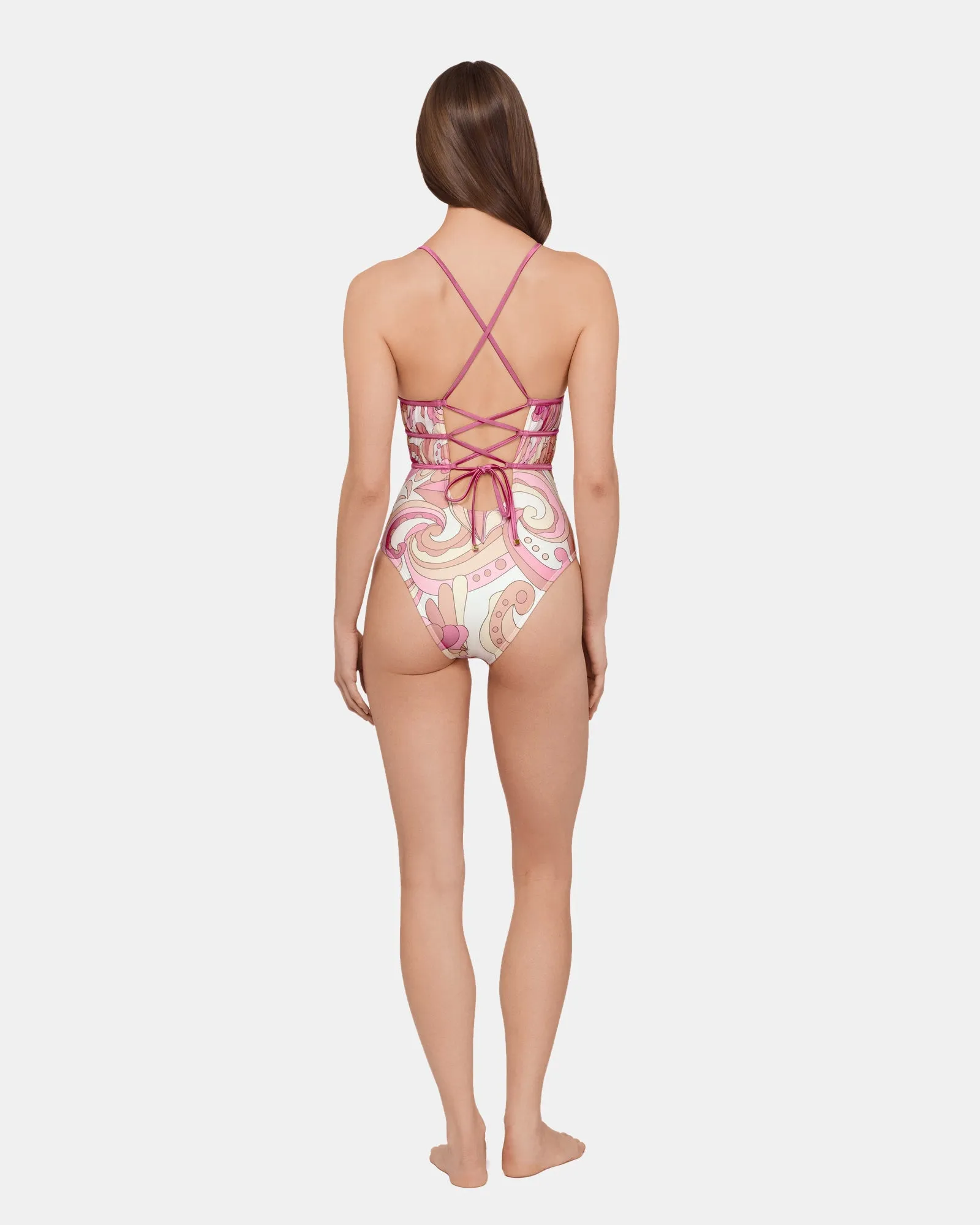 CUTOUT WRAP ONE PIECE LIGHT ORCHID sold by Steve Madden product image thumbnail 3