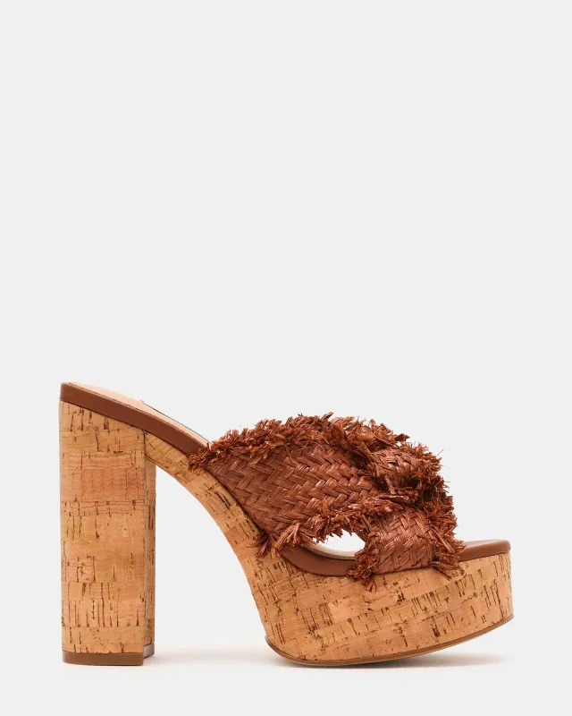 SABLE COGNAC made by Steve Madden