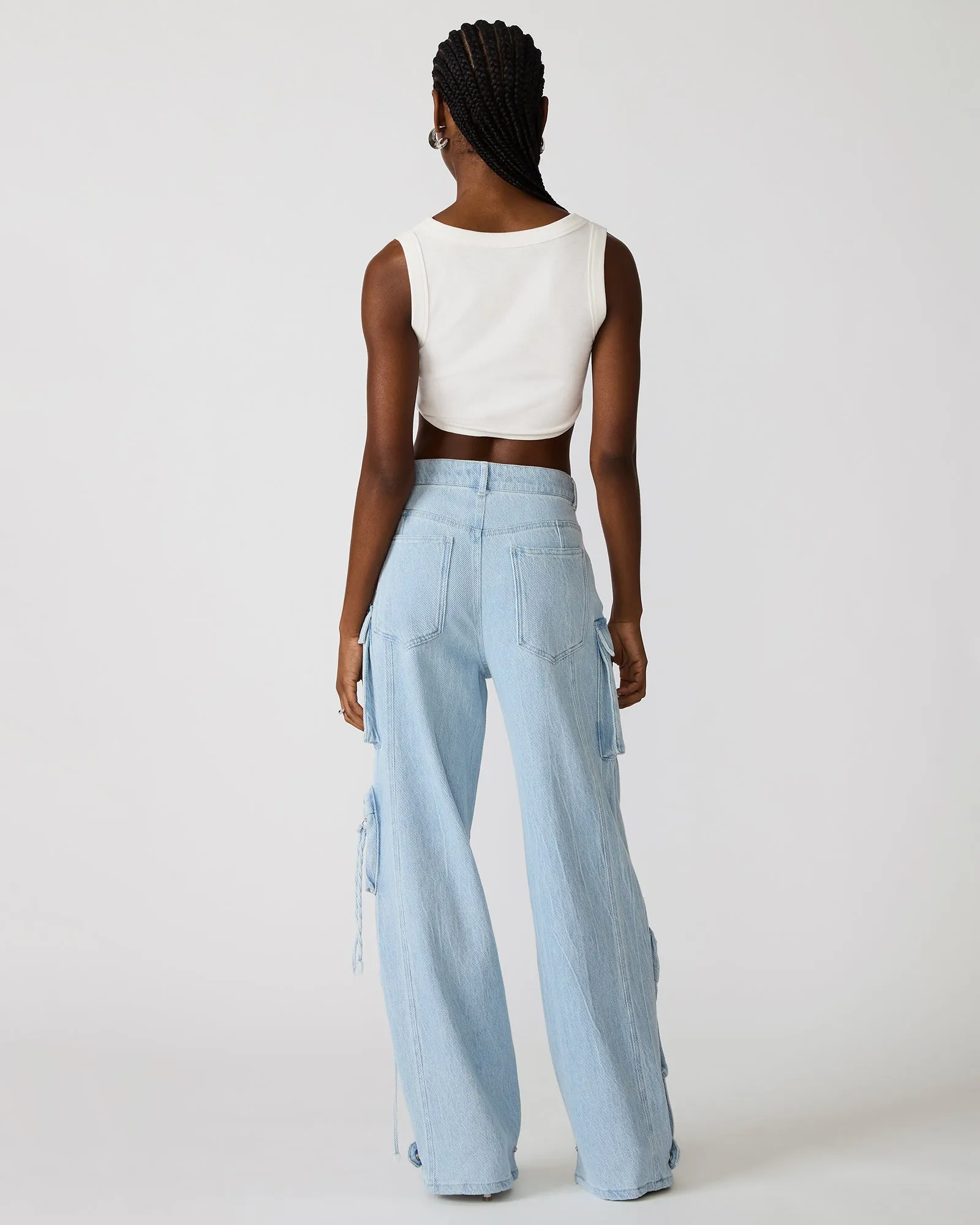 DUO PANT FADED BLUE DENIM sold by Steve Madden product image thumbnail 4