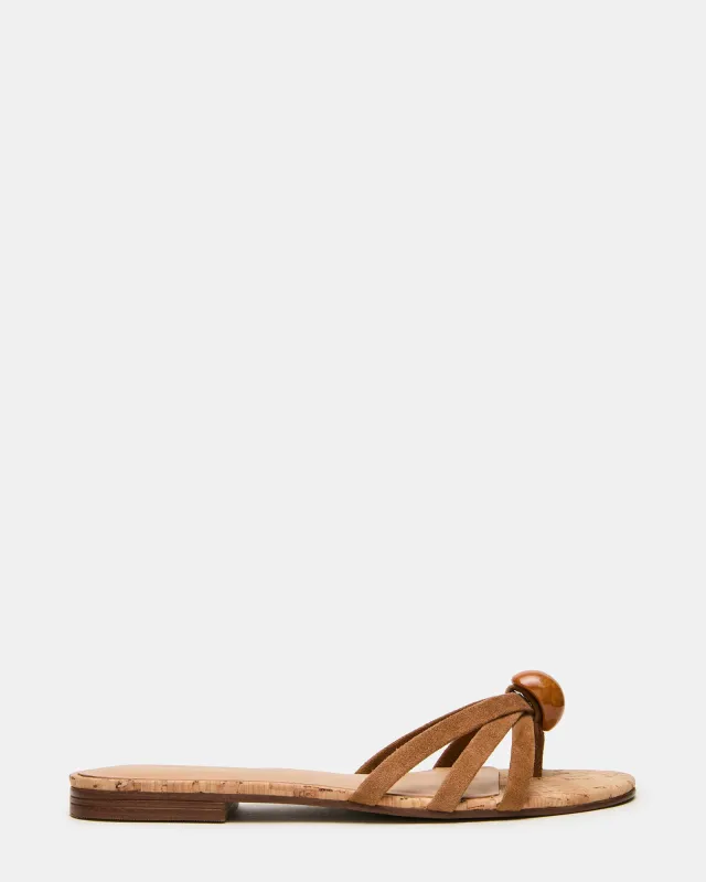 CALISSI STONE CHESTNUT SUEDE made by Steve Madden