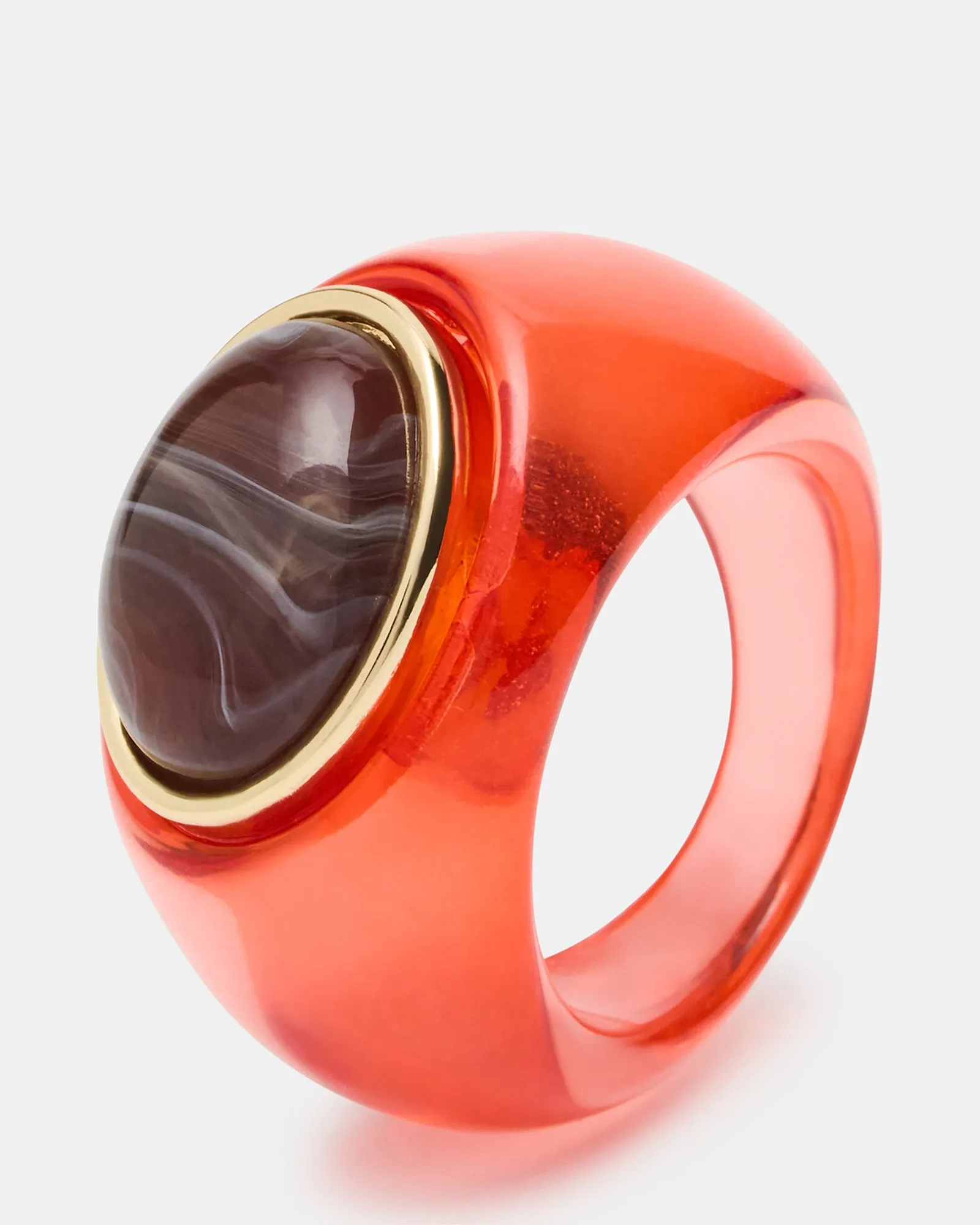 OVAL-CUT JELLY RING RED sold by Steve Madden product image thumbnail 2