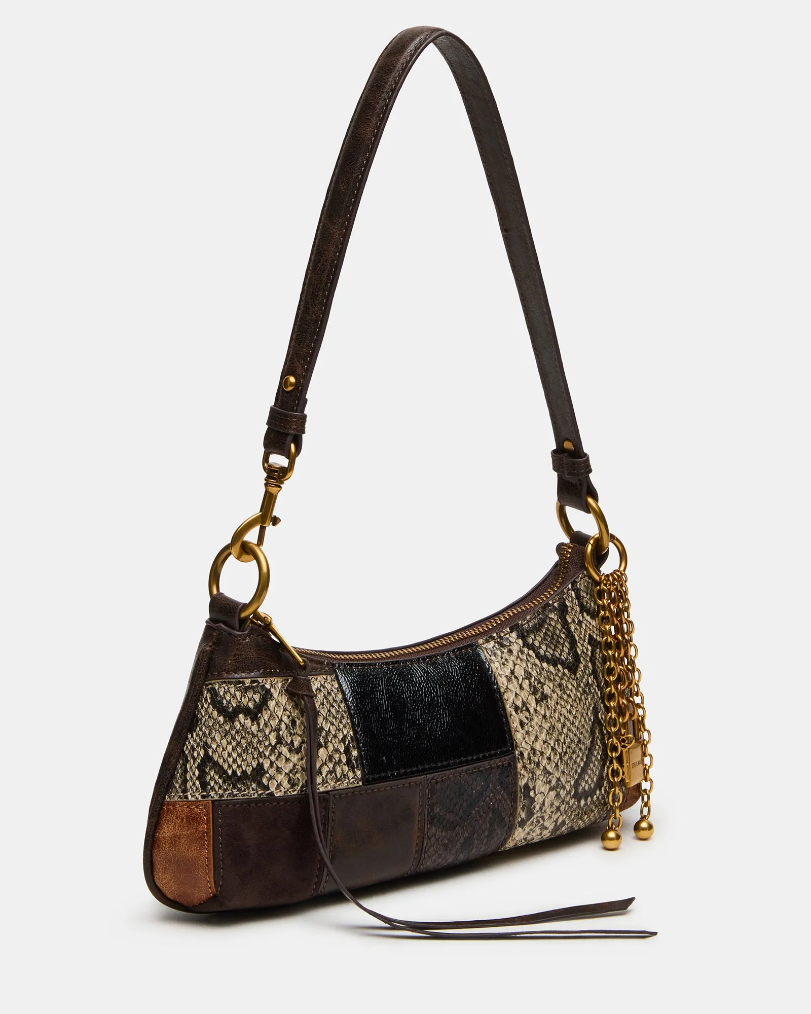 IRINA PATCHWORK BAG BROWN MULTI sold by Steve Madden product image thumbnail 4