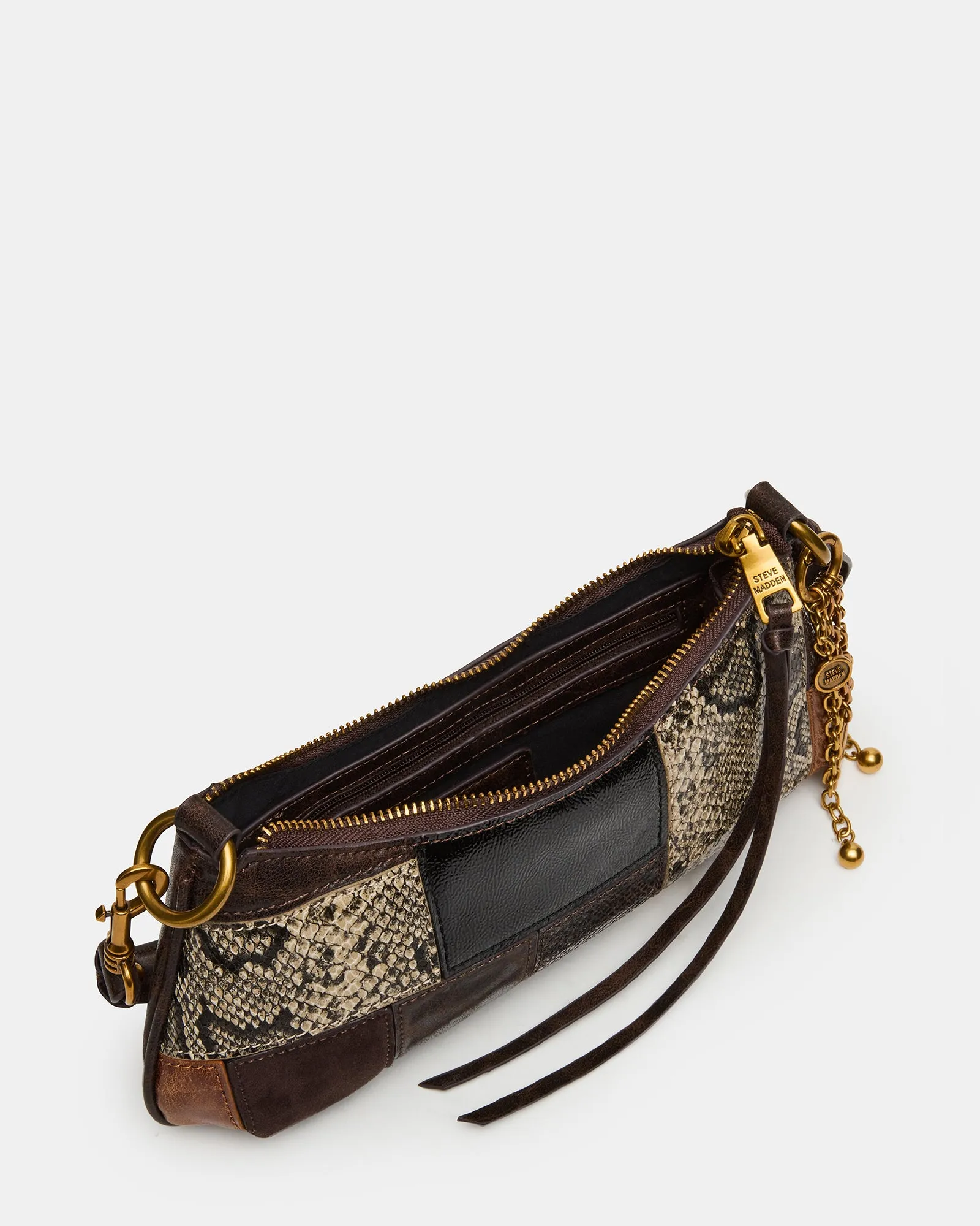 IRINA PATCHWORK BAG BROWN MULTI sold by Steve Madden product image thumbnail 5
