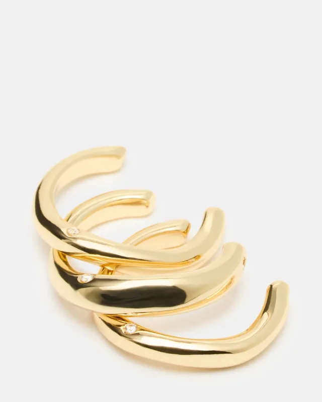 TOE RING SET GOLD made by Steve Madden