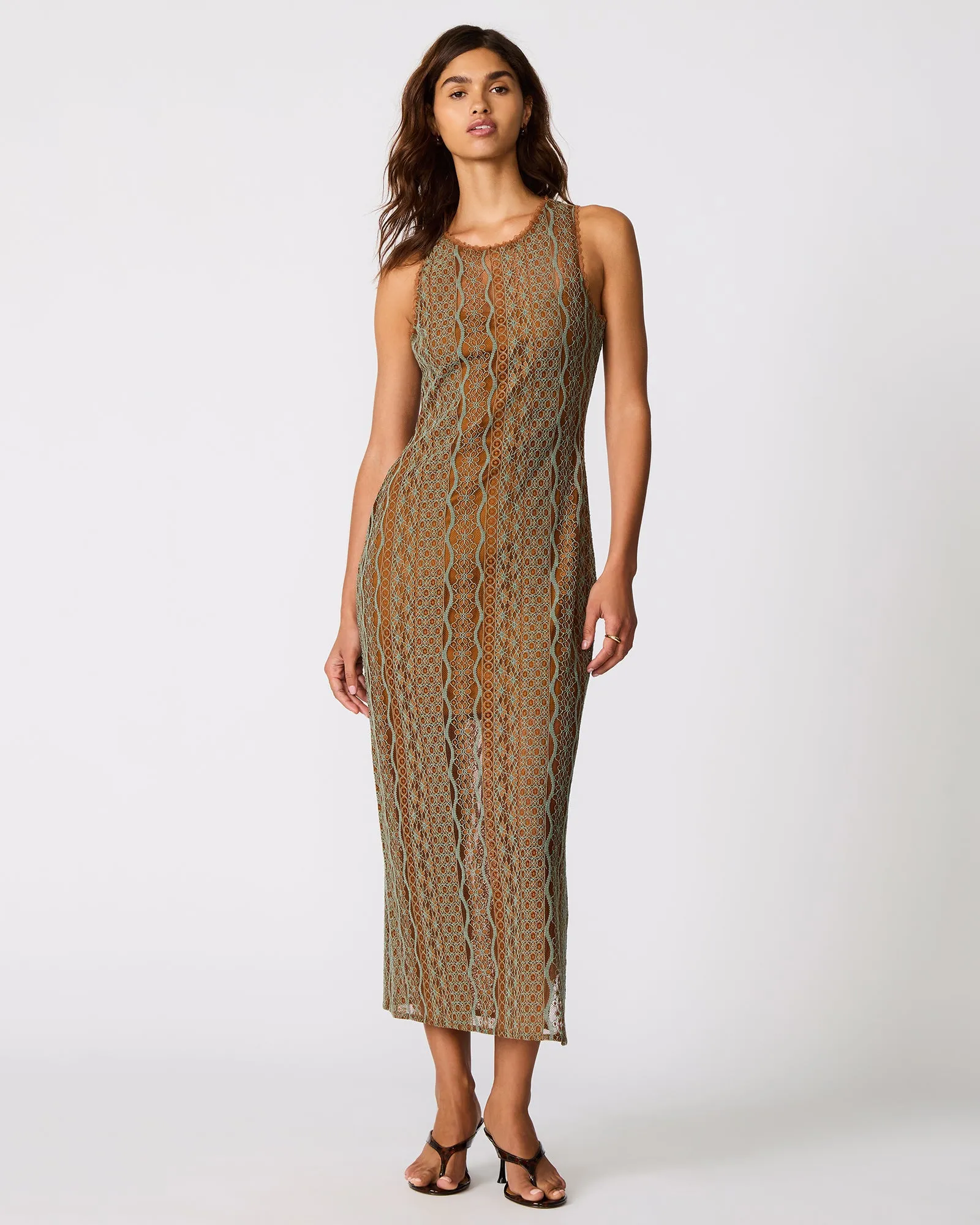 NYSSA DRESS RUST MULTI sold by Steve Madden