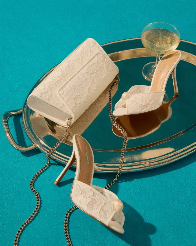 PRIYA LACE HEEL & AVANT BAG BUNDLE made by Steve Madden