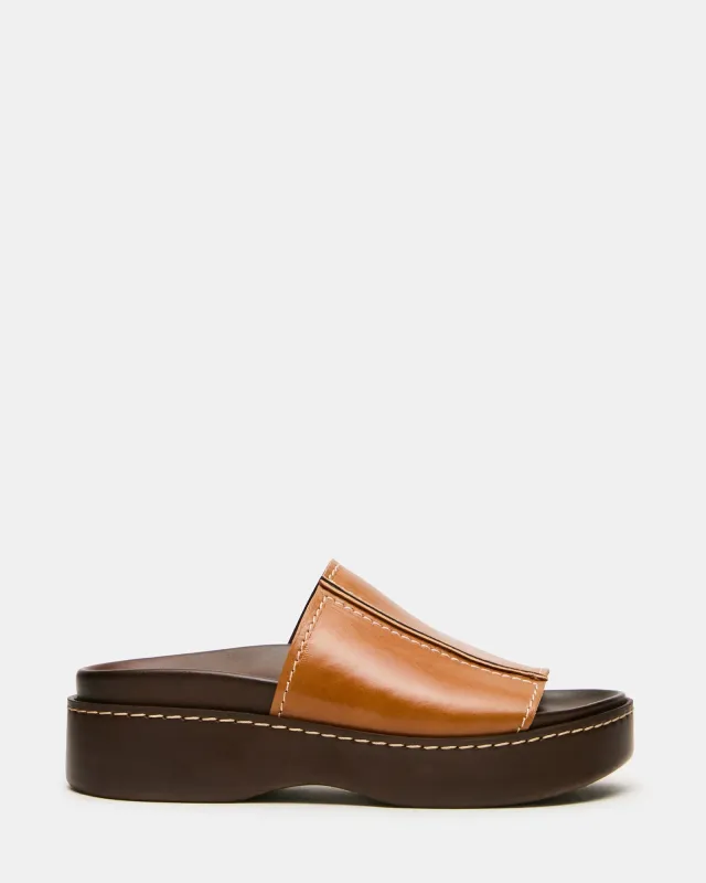 AMITY TAN LEATHER made by Steve Madden