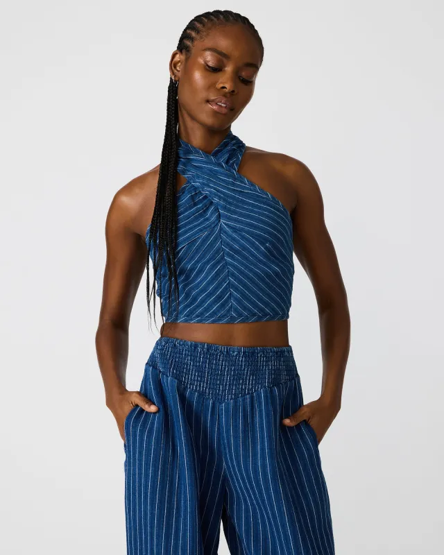 WINNIE TOP MIXED INDIGO made by Steve Madden