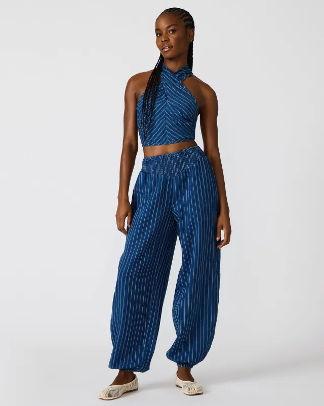 TILLIE PANT MIXED INDIGO made by Steve Madden