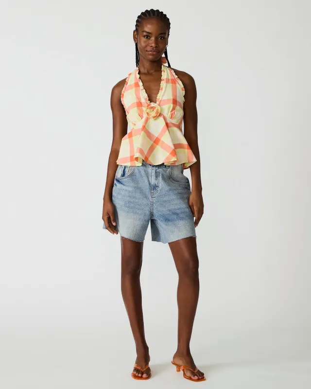 TANIA TOP PLAID made by Steve Madden