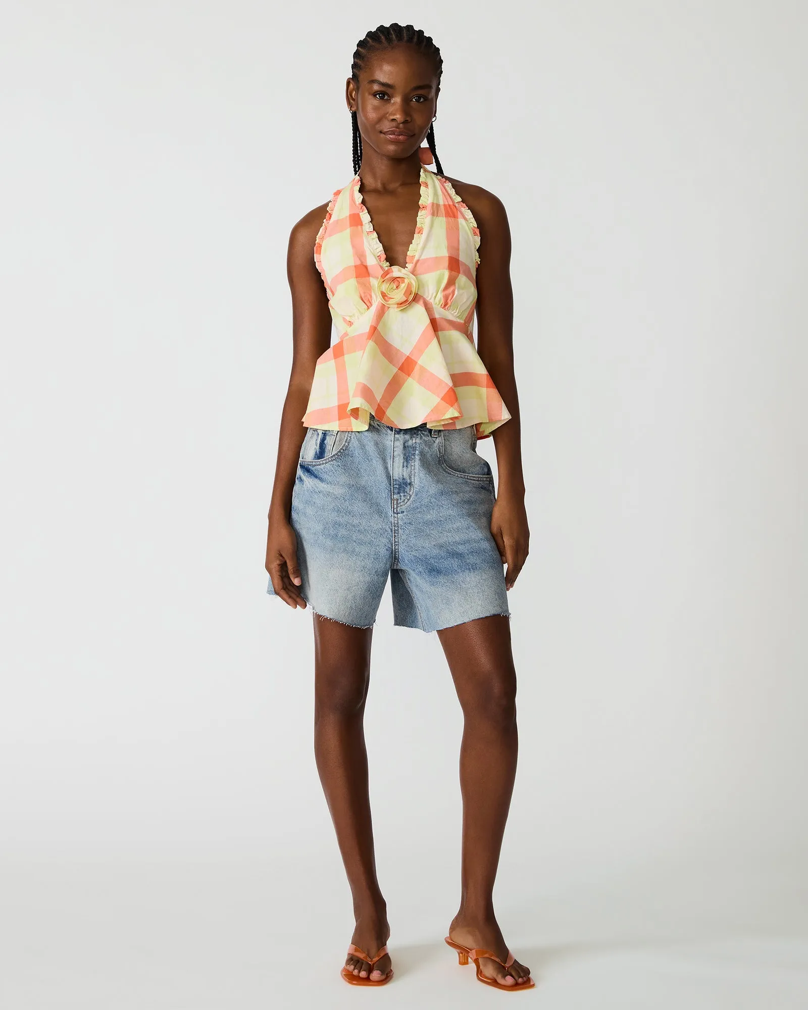 TANIA TOP PLAID sold by Steve Madden