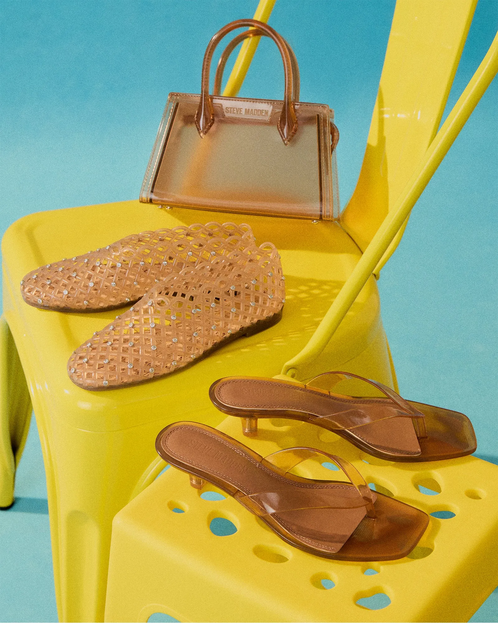 GROVE RHINESTONES FLAT & PEACH BAG BUNDLE sold by Steve Madden