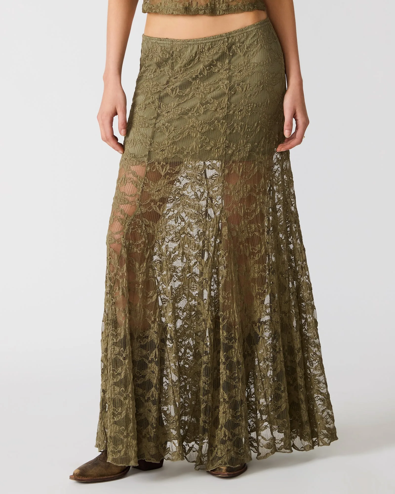 MIRABEL SKIRT MOUNTAIN GREEN sold by Steve Madden product image thumbnail 2