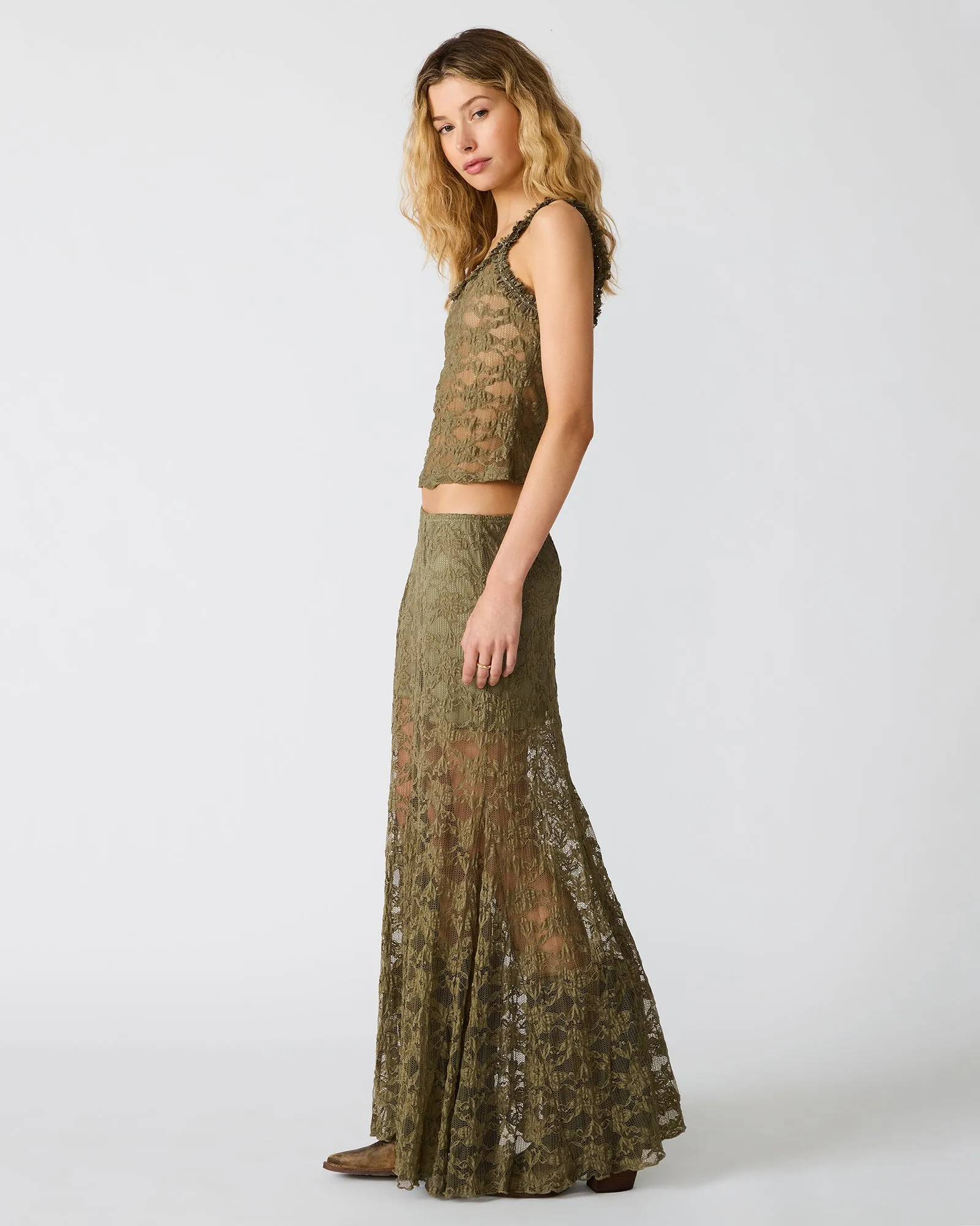MIRABEL SKIRT MOUNTAIN GREEN sold by Steve Madden product image thumbnail 4