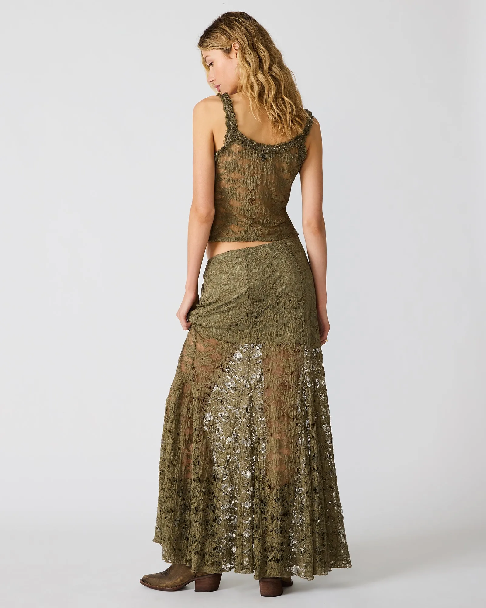 MIRABEL SKIRT MOUNTAIN GREEN sold by Steve Madden product image thumbnail 5