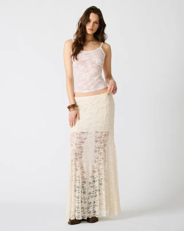 MIRABEL SKIRT CREAM made by Steve Madden