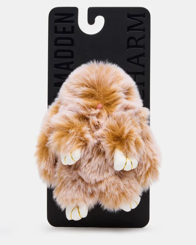 BUNNY BAG CHARM CHESTNUT made by Steve Madden