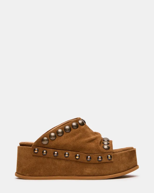 JULIUS CHESTNUT SUEDE made by Steve Madden