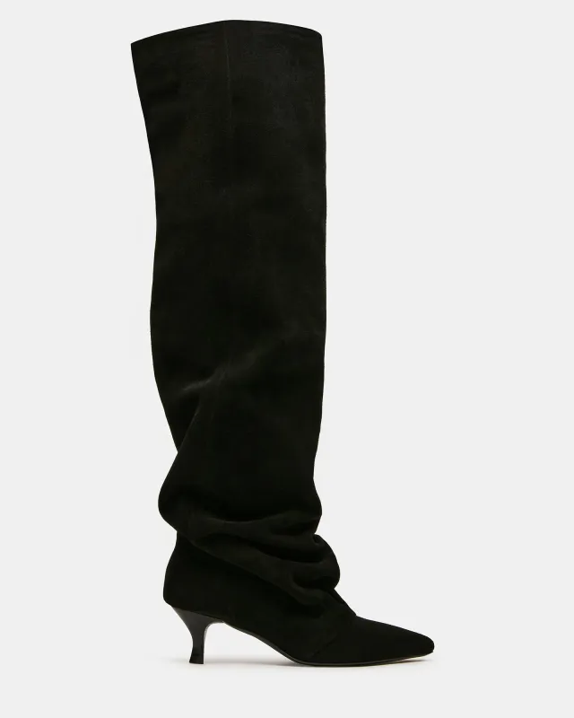 RUE BLACK SUEDE made by Steve Madden