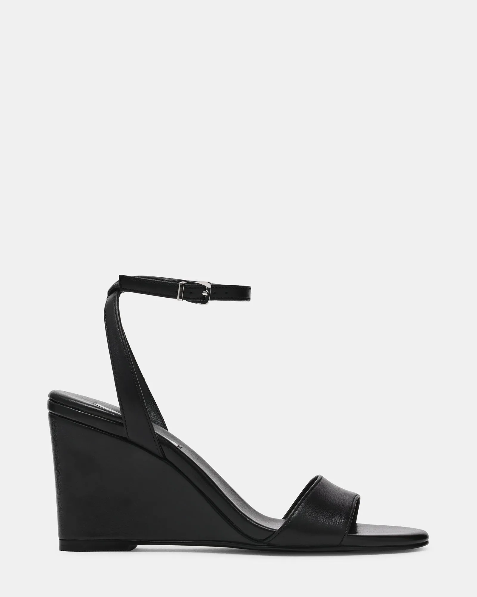 MYKA BLACK LEATHER sold by Steve Madden