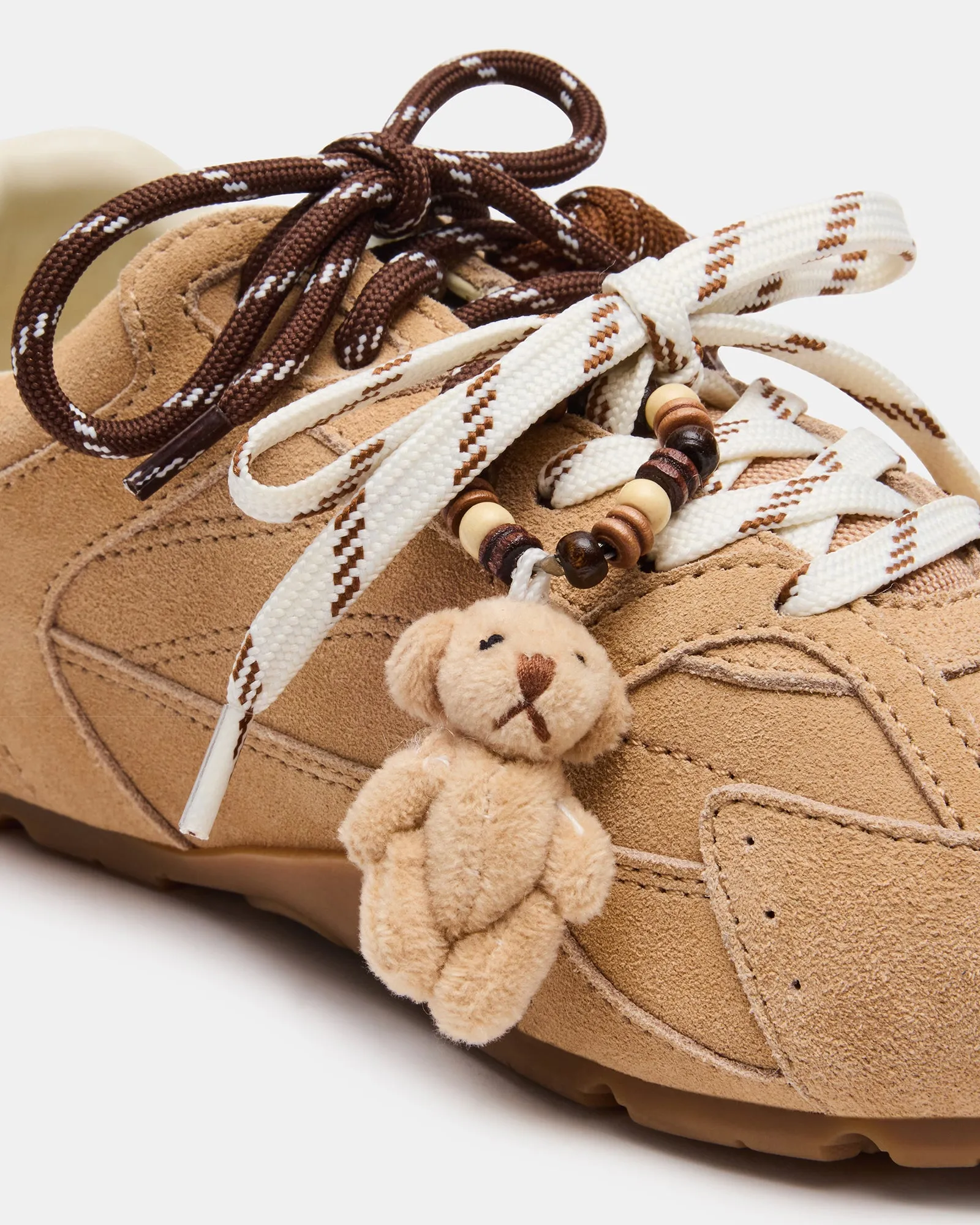 AZIEL SNEAKER & TEDDY SHOE CHARM TAN MULTI BUNDLE sold by Steve Madden