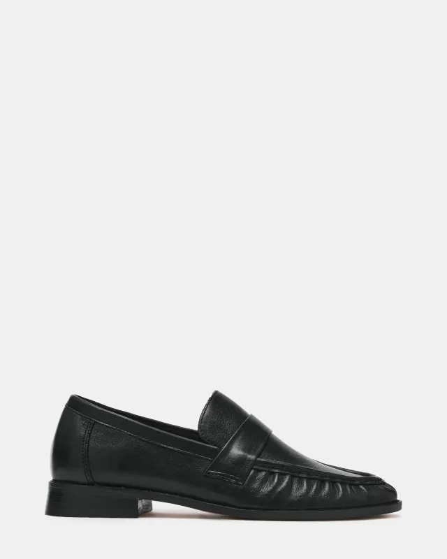 RONIE BLACK LEATHER made by Steve Madden