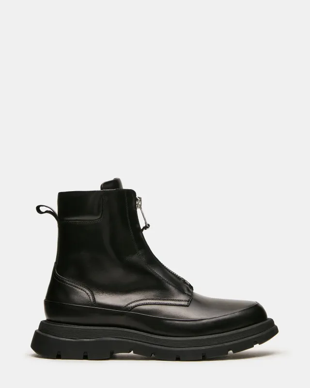 ROMARIO BLACK LEATHER made by Steve Madden