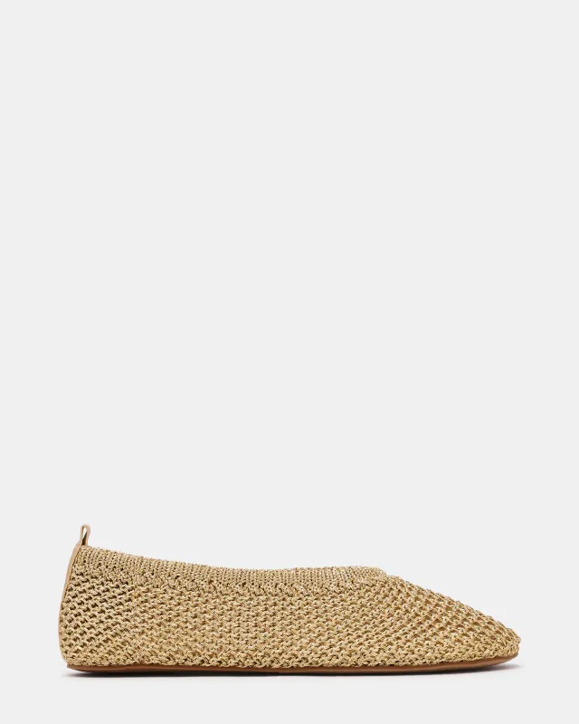 CYNTRA WOVEN CHAMPAGNE made by Steve Madden