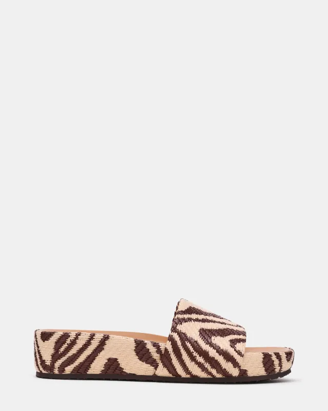 JEMMY ZEBRA RAFFIA made by Steve Madden