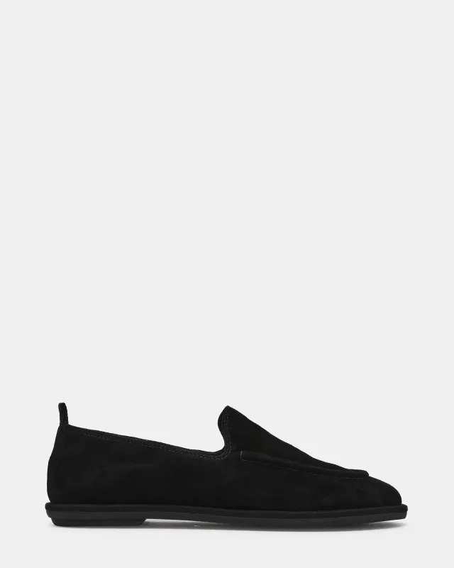 SAFRA BLACK SUEDE made by Steve Madden