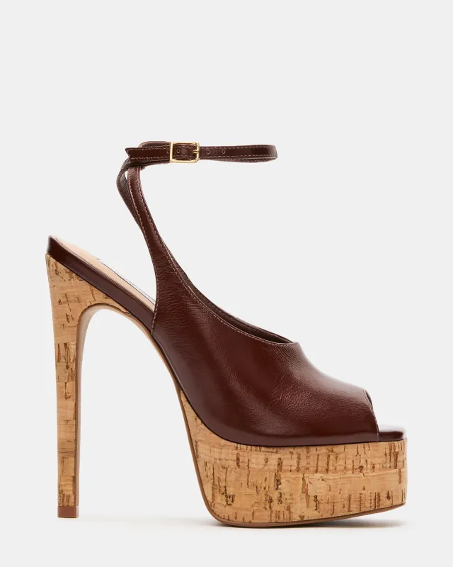 ALARIC BROWN LEATHER made by Steve Madden