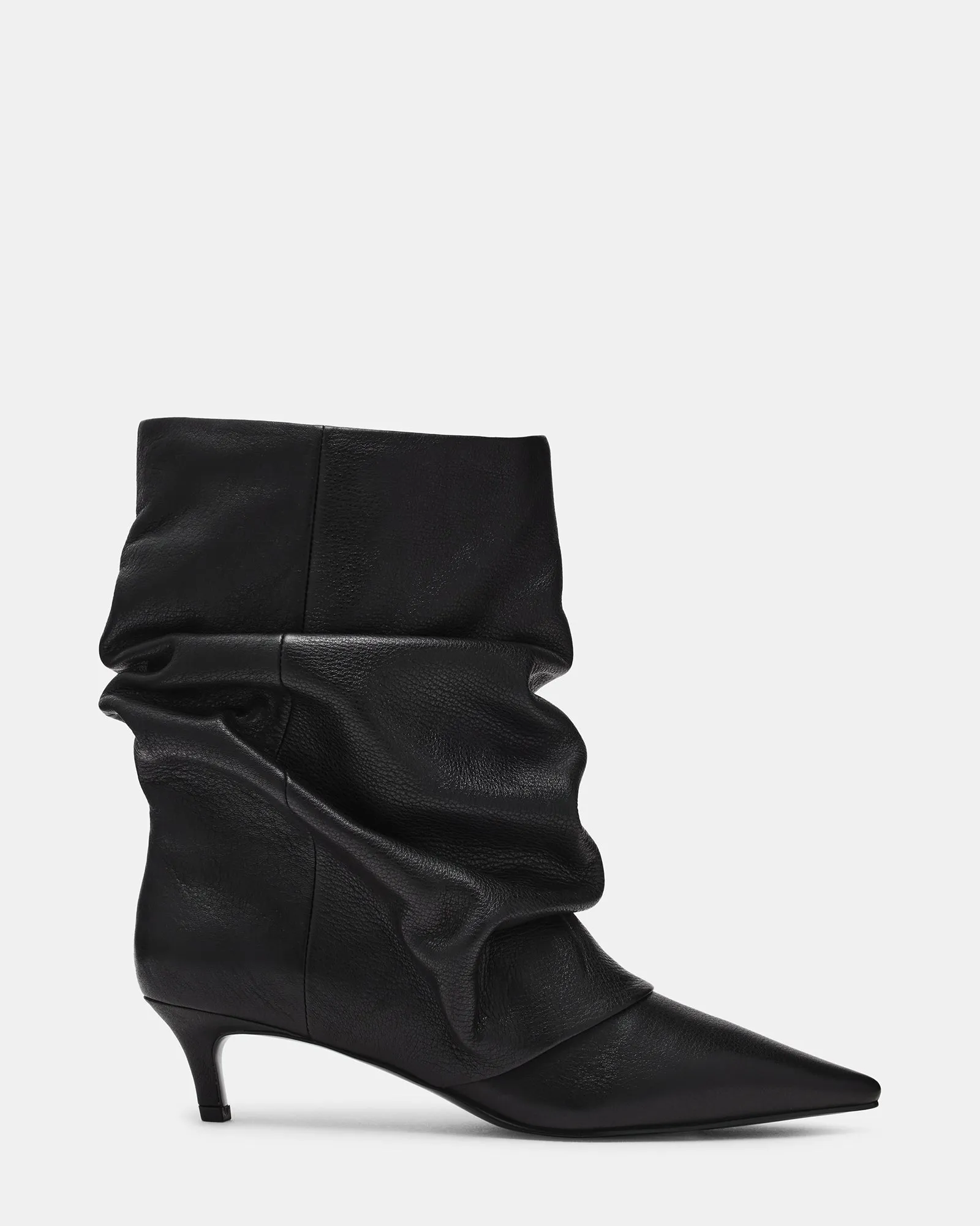 LENNOX BLACK LEATHER sold by Steve Madden