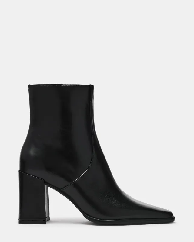 MARSAI BLACK LEATHER made by Steve Madden