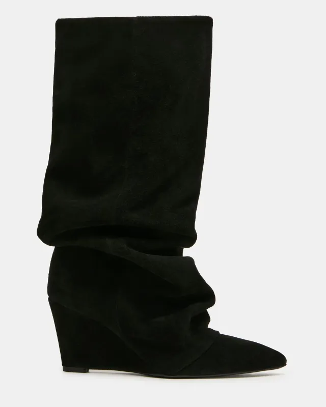 RHYS BLACK SUEDE made by Steve Madden