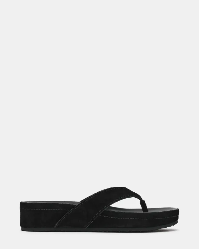 JOYA BLACK SUEDE made by Steve Madden