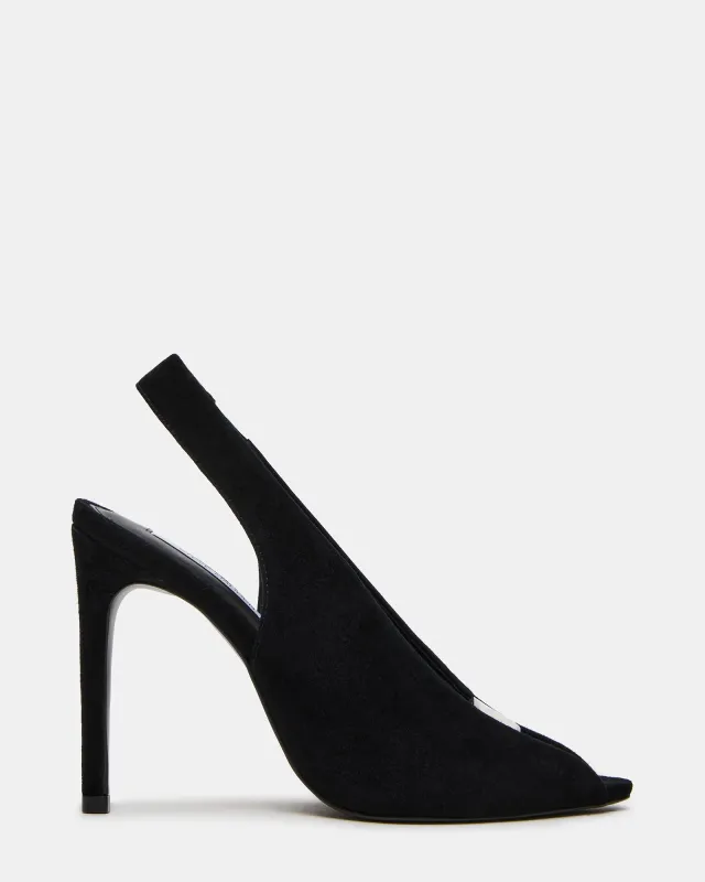 SASHA BLACK SUEDE made by Steve Madden